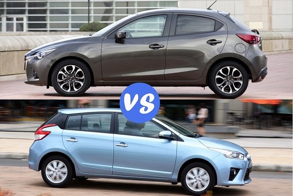  Los autos Mazda2 desafían al Toyota Yaris 2017: ¿Es fácil derribar?